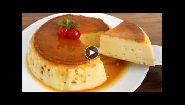 just 3 ingredients! easy dessert in just 5 minutes ! no oven, no gelatin ! it melts in your mouth...