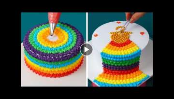 Awesome Cake Decorating Ideas For All the Rainbow Cake Lovers - So Yummy Cake Making Tutorials