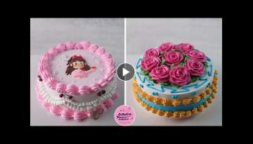 Cute Cake Decoration For 5 Years Daughter's Birthday