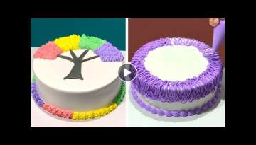 Amazing Cake Decorating Tutorial for Holiday | Most Satisfying Chocolate Cake | So Yummy Cake Rec...