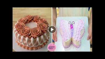 How To Make A Butterfly Cake For Birthday & French Rose Cake Design