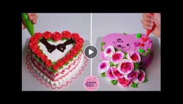 Top 3+ Anniversary Heart Cake Tutorials Ideas | Satisfying Heart Cake Design Top 3+ Anniversary Heart Cake Tutorials Ideas | Satisfying Heart Cake Design