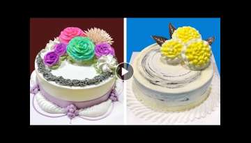 Most Satisfying Beautiful Flower Cake Decorating Tutorials | Best Colorful Cake Decorating Ideas