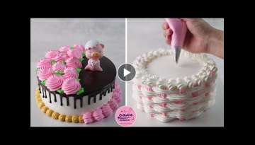 Flower Basket Cake Decoration and Simple Cake Decorating Template