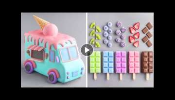 Easy Rainbow Cake Decorating Ideas | The Most Satisfying Cake Decorating Tutorials