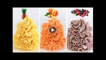 3 x Fruit Condensed Milk Buttercreams REAL FRUIT Peach Mixed Berry Pineapple Silky Smooth No-Grit