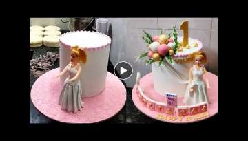 Amazing and Beautiful Barbie Doll Cake Design |Barbie Doll Cake |Barbie Doll Fondant Cake Recipe