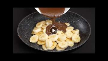 do you have banana Make this delicious dessert in 5 minutes! No oven, no gelatin