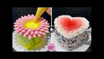 Awesome Sunflower and Heart Cake Decorating Tutorials Ideas For Everyone