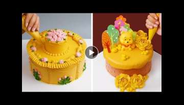 5+ Fancy Cake Decorating Ideas For New Day - Satisfying Cake Making Video