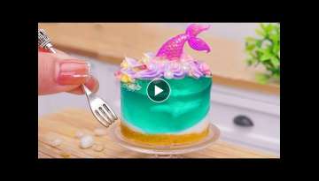 Amazing Miniature OCEAN Cake 2 - Wonderful Mermaid Cake Recipe | Decorating by Mini Bakery