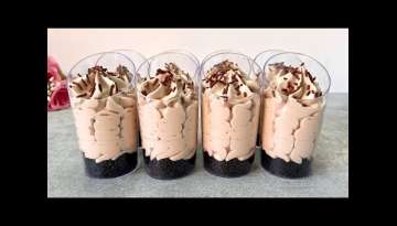 Super easy no bake dessert shots in 10 minutes! Only few ingredients! Super easy no bake dessert shots in 10 minutes! Only few ingredients!