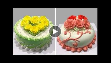 Best Cake Decorating Tutorials for Birthday | How to Make Chocolate Cake Recipes | Oddly Satisfyi...