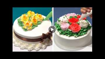 Quick Cake Decorating Tutorials With Cream Topping | How to Make Cake Decorating Ideas for Party