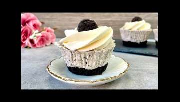 Mini Oreo cheesecakes | No bake dessert | No eggs, no gelatine | Easy and Yummy! Mini Oreo cheesecakes | No bake dessert | No eggs, no gelatine | Easy and Yummy!