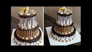 How To Make 3 Step Cake Chocolate Design Fancy Cake How To Make 3 Step Cake Chocolate Design Fancy Cake