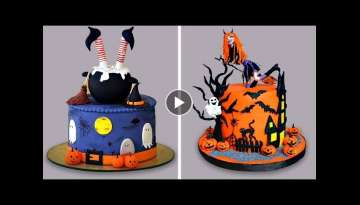 10+ Simple and Easy Halloween Treats for a Spooky Party | Scary Halloween Cupcakes and Cake Desig...